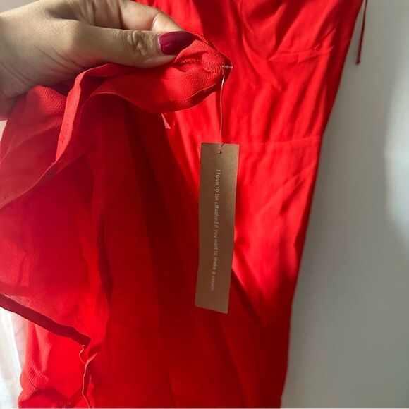 Reformation Juliette Dress in Tomato - Picture 8 of 8